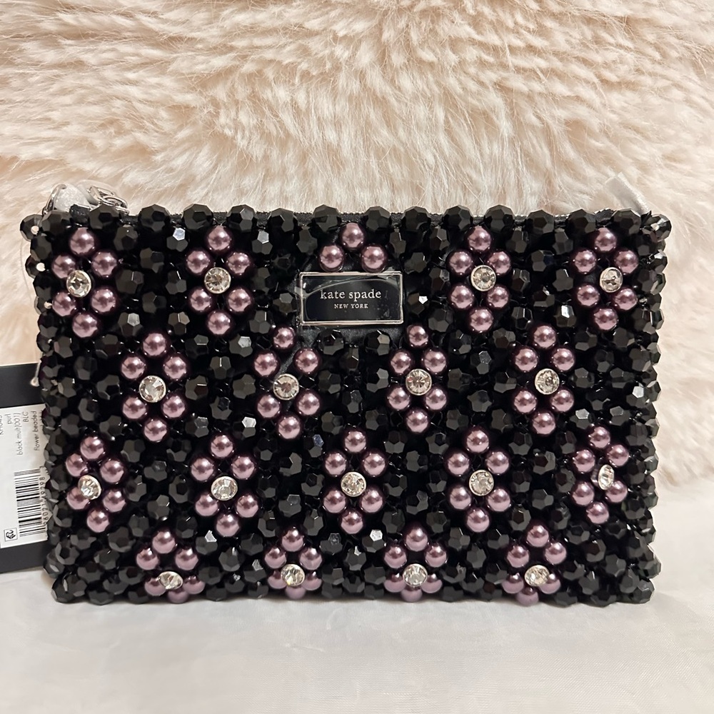 Kate Spade Purl flower beaded mini shoulder bag